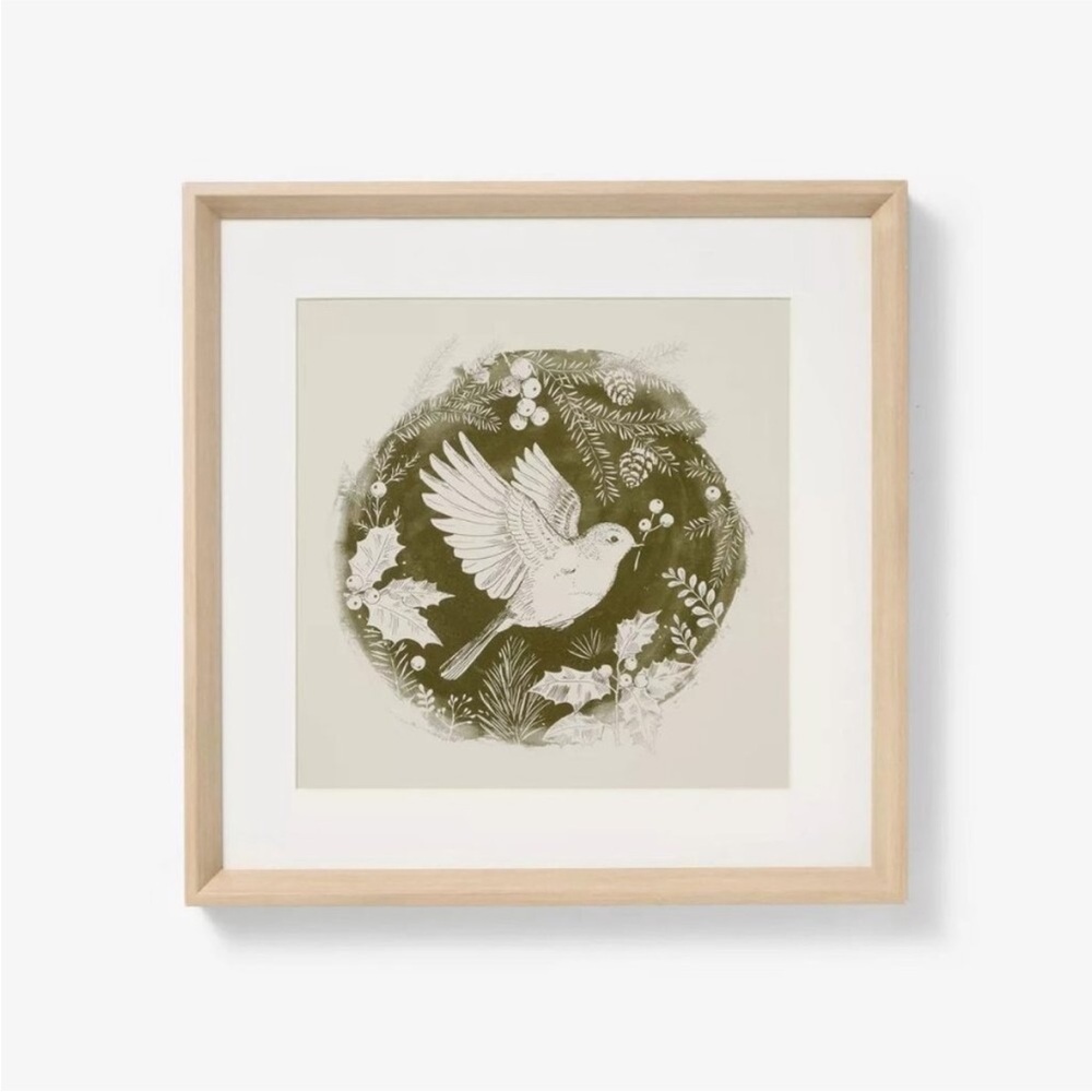 Threshold Studio McGee 16x16 Dove Framed Wall Art Print